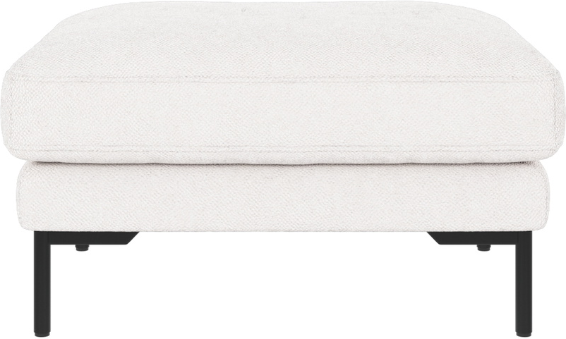 Puf Til Sofa Rowico Corwin 45ã 84ã 64 Cm Hvid Sort Polyester Metalstel