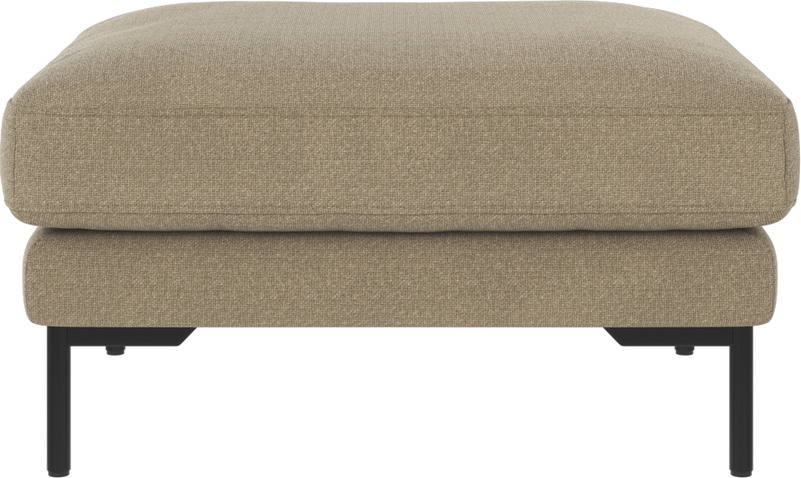 Puf Til Sofa Rowico Corwin Fodskammel Mørk Beige Sort Rita Polyester 84ã 64ã 45 Cm