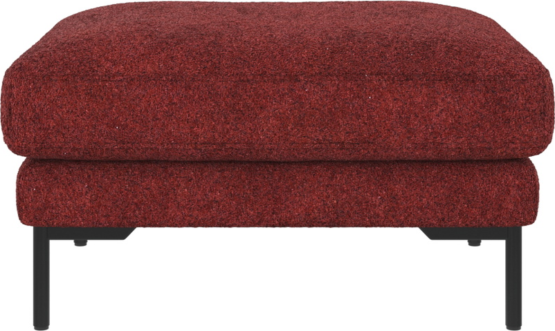 Puf Til Sofa Rowico Corwin Stoffodskammel Anna   Rød Sort 45ã 84ã 64 Cm