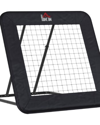 Rebounder Til Fodbold  128   118 Cm Reboundvæg Med Beskyttende Kantpinde  Justerbar     Niveauer  Bærbar Rebound  Fodboldmål Til Unge  Reboundvæg Til Fodboldtræning  Sort