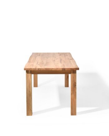 Rektangulært Sam Spisebord    Naturlig Kant Massivt Egetræ  Olieret  200x90