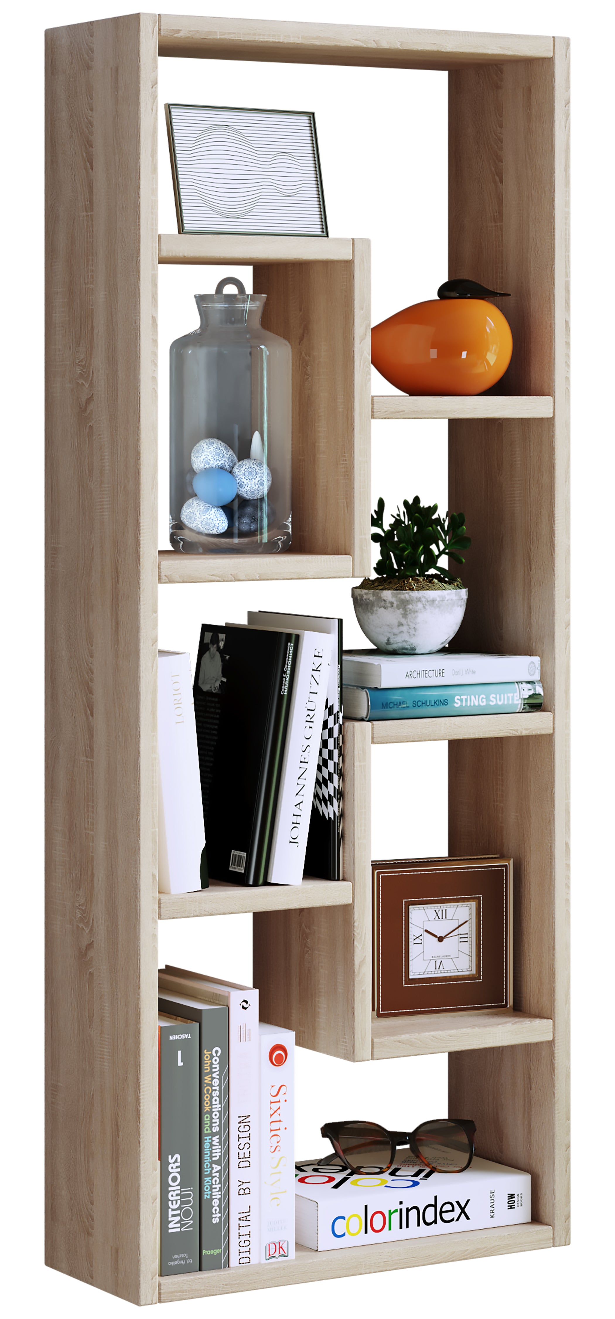 Reol  Quot Vilo Quot  92   36   15 Cm  Farve  Eg Honning-brun Naturfarvet
