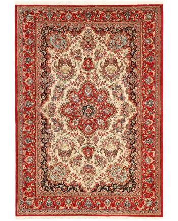 Reza ægte Tæppe Iran Ghom 146x216 Cm : Erling Christensen Møbler  : Erling Christensen Møbler