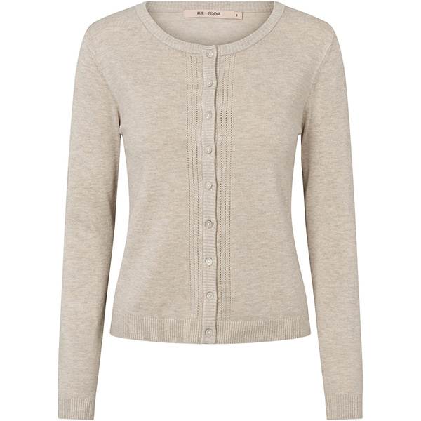 Rue De Femme Heloise Strikket Cardigan Sand  : Erling Christensen Møbler