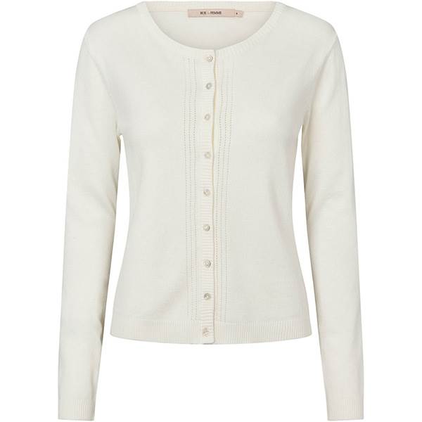 Rue De Femme Heloise Strikket Cardigan White  : Erling Christensen Møbler