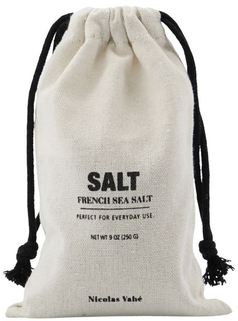 Salt Nicolas Vahé Saltserie   Fransk Havsalt 11ã 17 Cm   Hvid Sort Pose