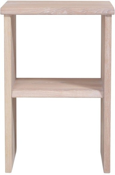 Sengebord Natbord House Of Sander Mono Hvidt Egetræ Med Hylde 60   30   40 Cm