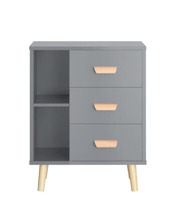 Sidebord   Retro-look  48x40x60 Cm  Grå
