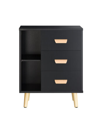 Sidebord   Retro-look  48x40x60 Cm  Sort