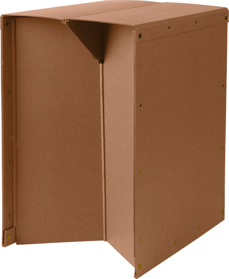 Sidebord Kristina Dam Edo   Pap Og Stof Foldbart Brændt Brun 81ã 52 Cm