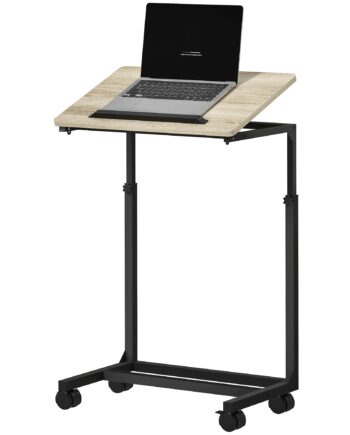 Sidebord  Skrivebord  Natbord  Højdejusterbart    Hjul  Metalstel