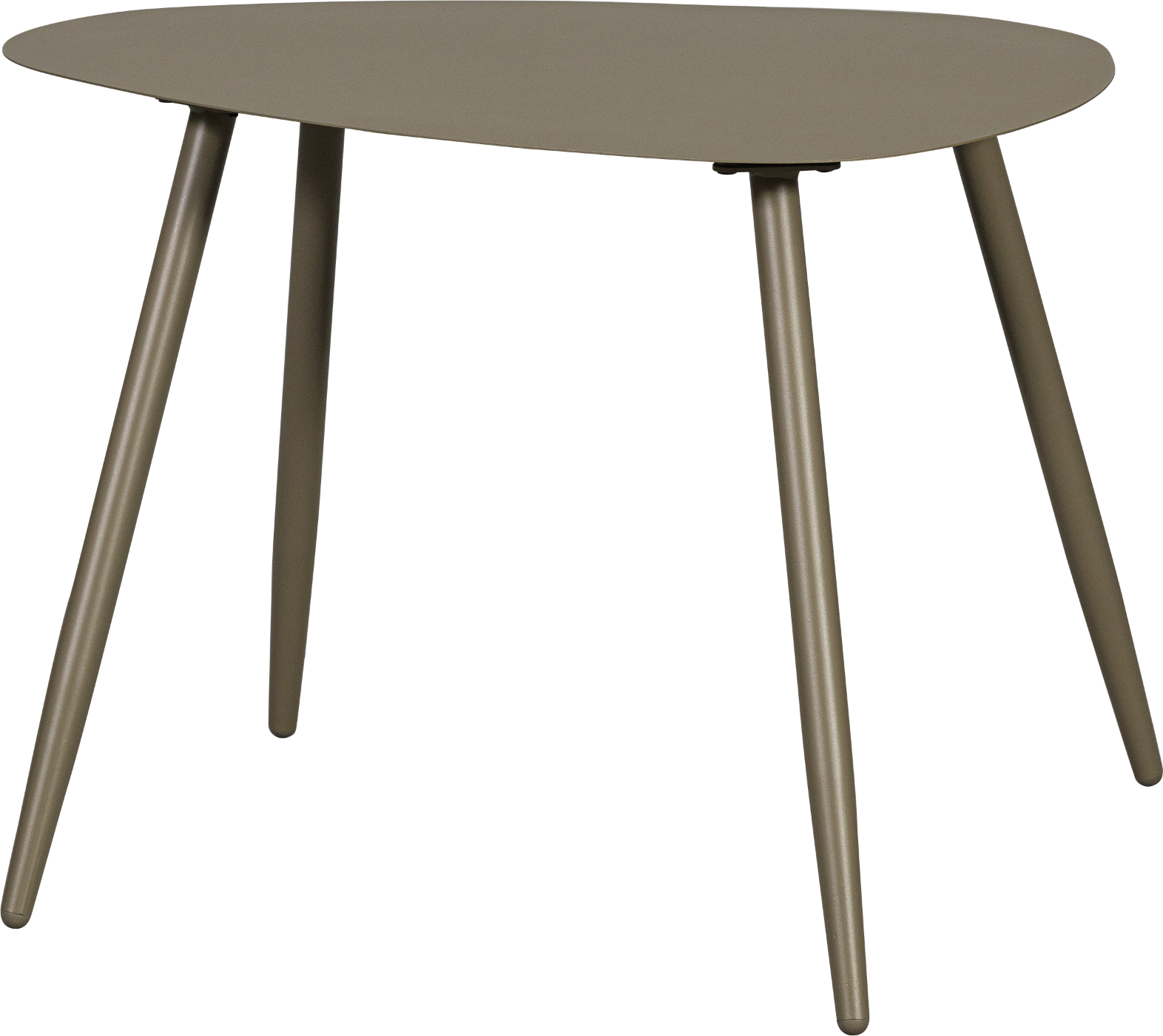 Sidebord Woood Aivy Grå H50ã B68ã D51 Cm   Lille Metalbord Til Indendørs Og Udendørs Brug