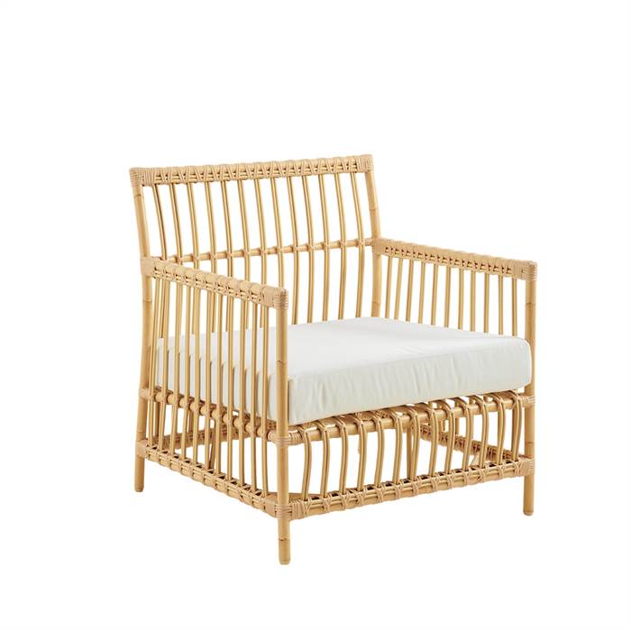 Sika Design Caroline Lænestol Exterior Natural Inkl Sædehynde B450 White Quick Dry B450-white : Erling Christensen Møbler