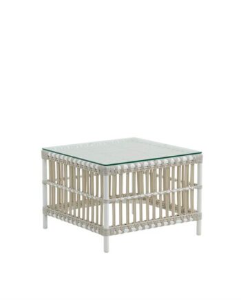 Sika Design Caroline Sidebord    Glasplade Dove White  : Erling Christensen Møbler