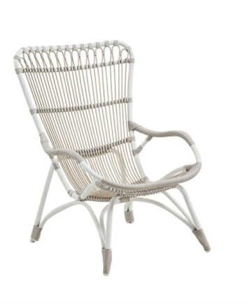 Sika Design Monet Exterior Lænestol Dove White Inkl  Hynde  : Erling Christensen Møbler