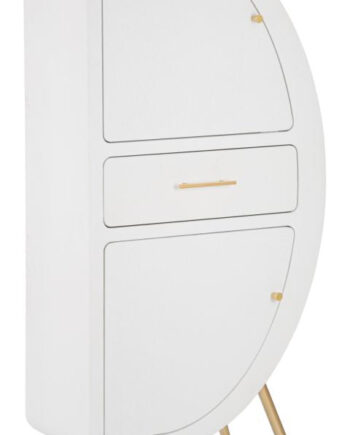 Skab   Mdf Og Jern   60x32x133 Cm