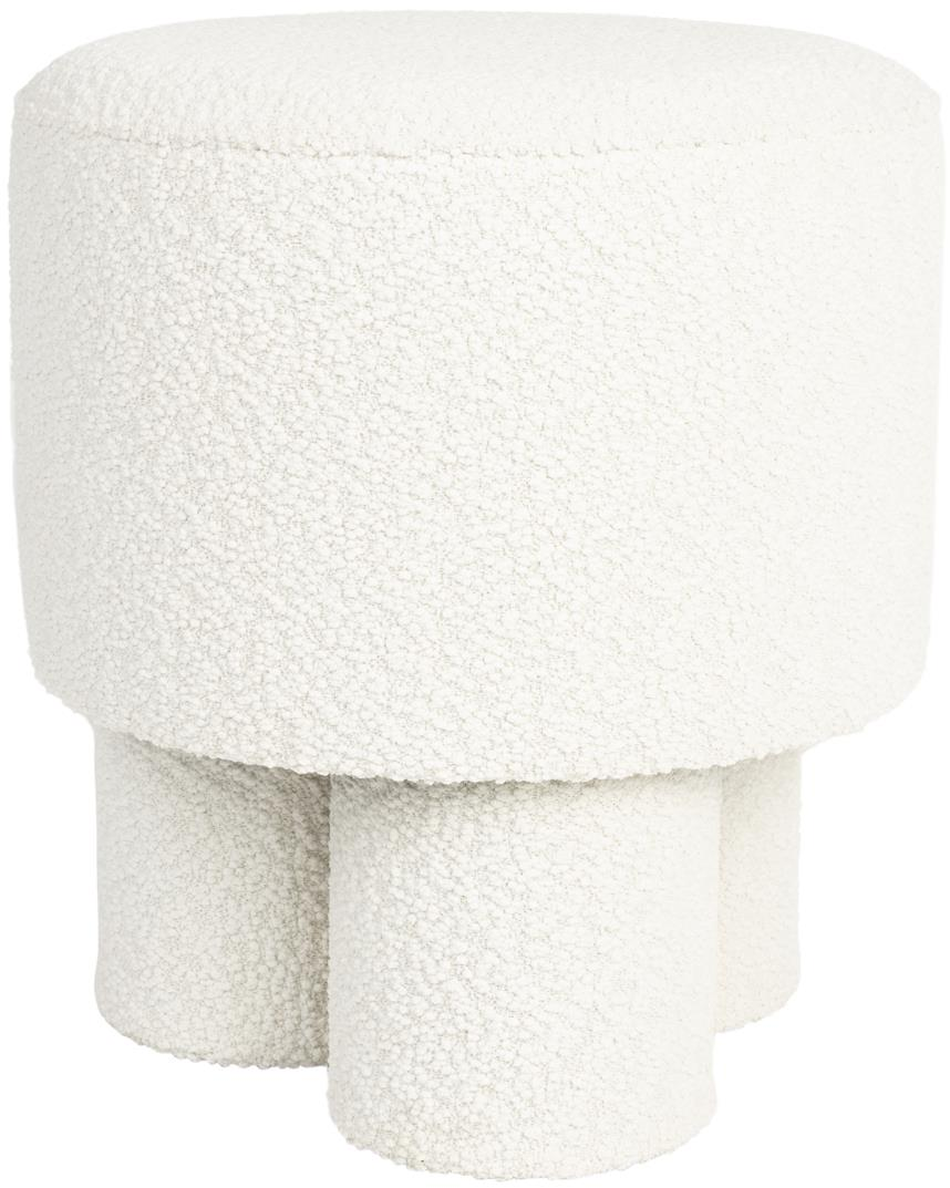 Skammel Studio White Marcos Offwhite Bouclé Stof 40ã 44 Cm