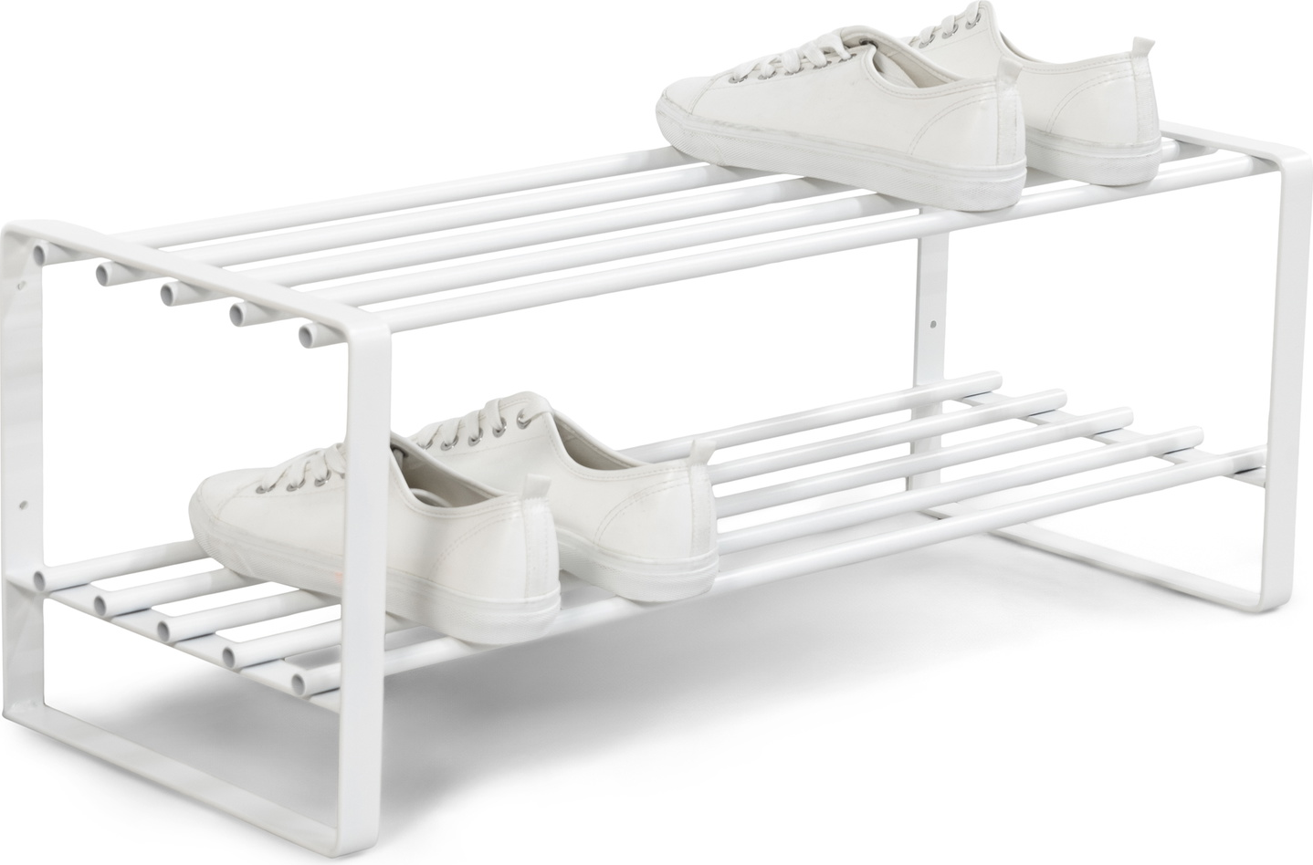 Skohylde Spinder Design Rex Væghængt Hvidt Stål H29xb70xd27 Cm Plads Til Par Sko
