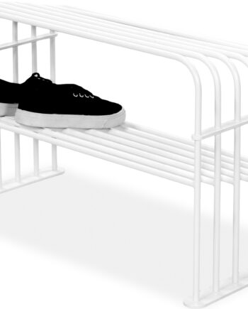 Skoreol Skohylde Spinder Design Grid Hvid Pulverlakeret Stål H40 5ã B70ã D70 Cm