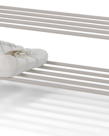 Skoreol Spinder Design Rex   Pulverlakeret Stål Taupe Vægmonteret Minimalisme Med To Hylder Til   Par Sko