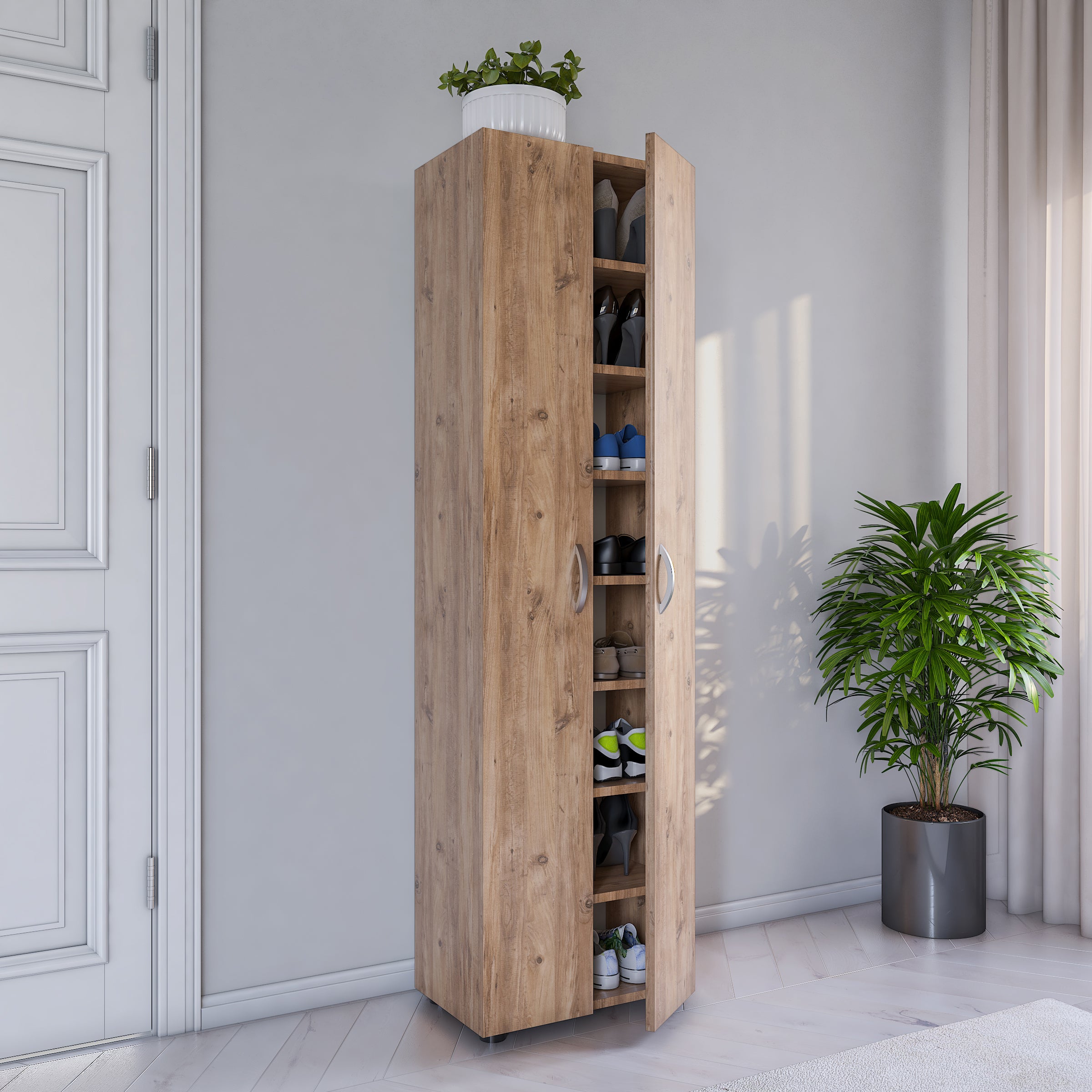 Skoskab     173      49      30 Cm  Naturfarvet