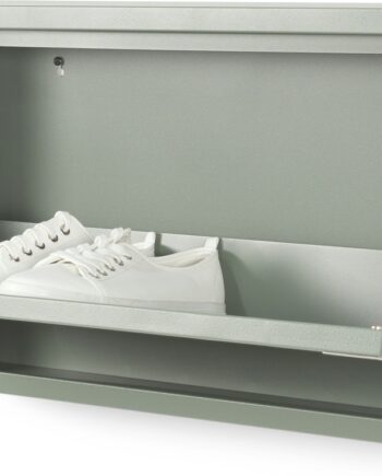 Skoskab Skoreol Spinder Design Billy Støvet Grøn Stål H37 5ã B75ã D12   Cm
