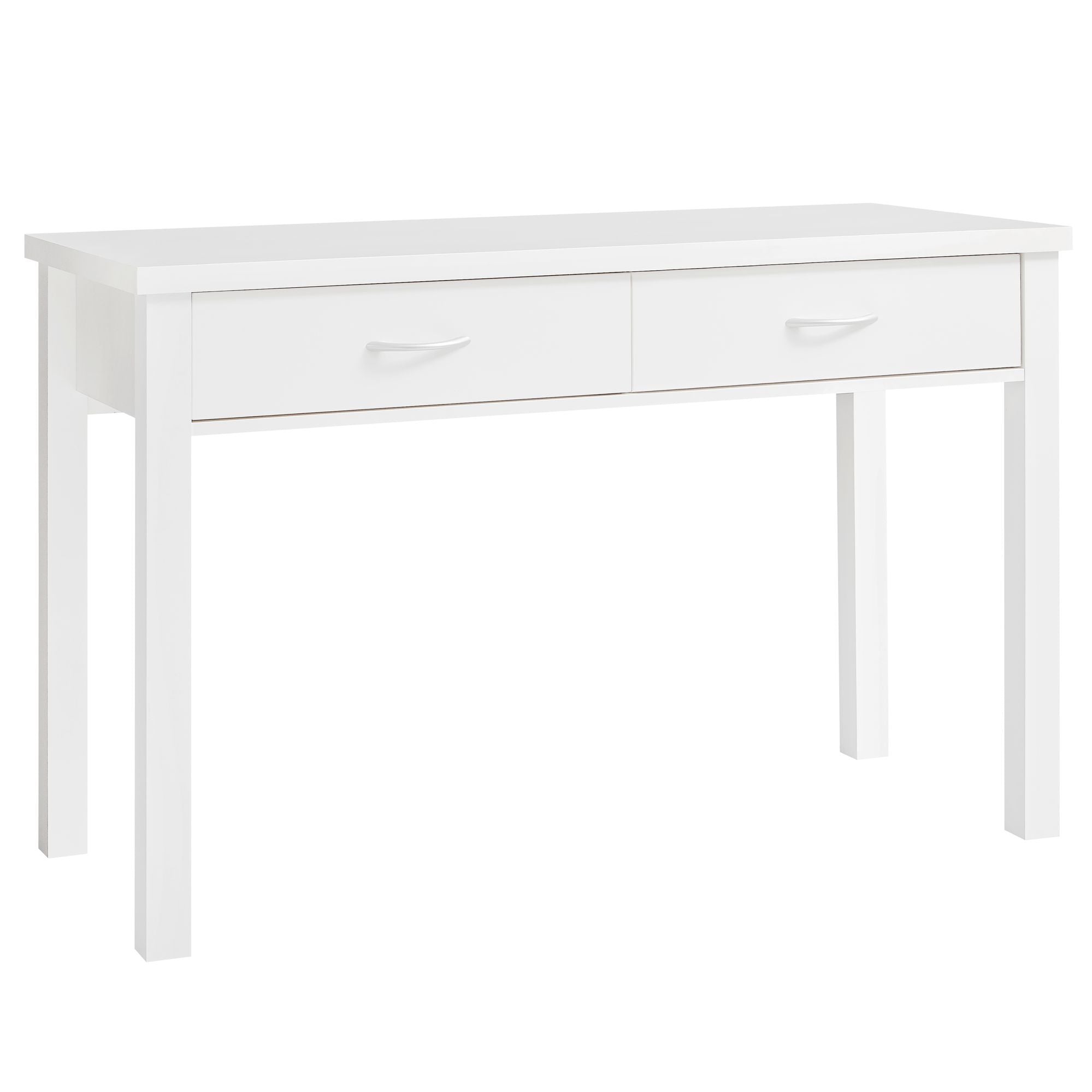 Skrivebord Med   Skuffer   Tidløst Design  120   50   77 Cm  Hvid