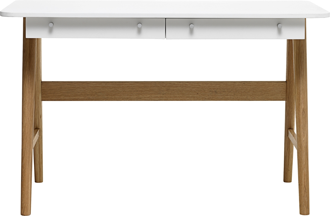 Skrivebord Nordique Design Turin 120x60 Cm   Arbejdsbord   Massiv Eg   Mdf  Natur