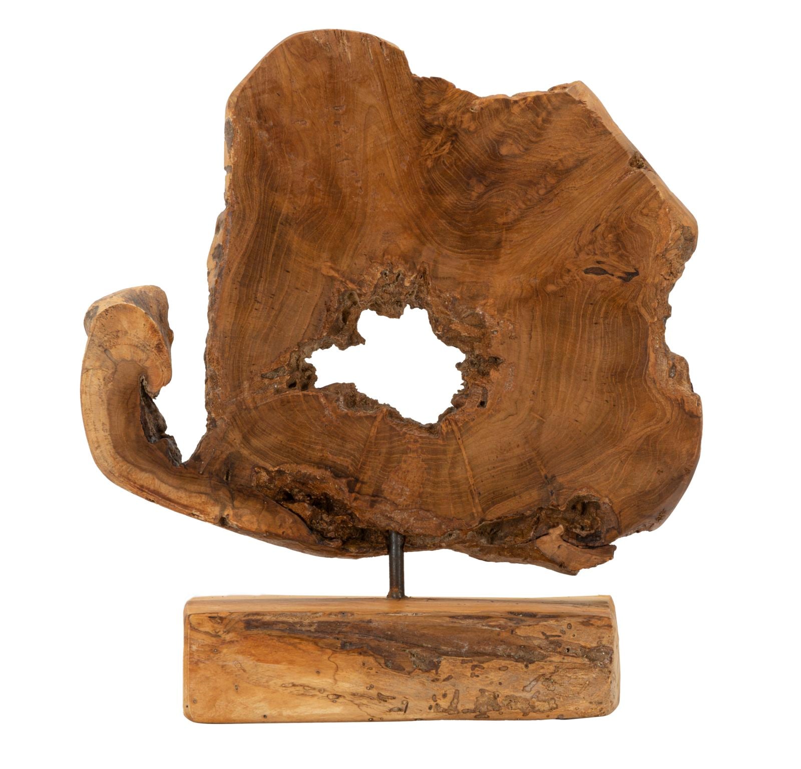 Skulptur   Teaktræ   31x13x35 Cm