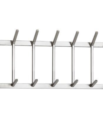 Smuk Og Funktionel Knagerække   Metal  65x30x10 Cm  Sølvfarvet