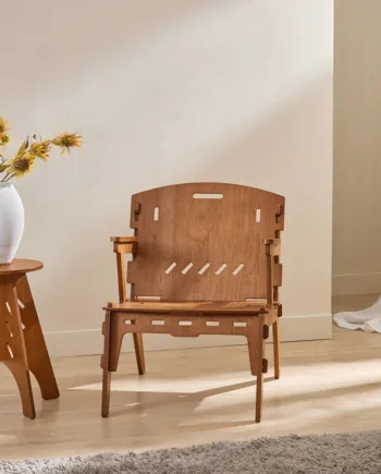 Smuk Stol   Enkel  Moderne Udtryk  55x72x70 Cm  Brun