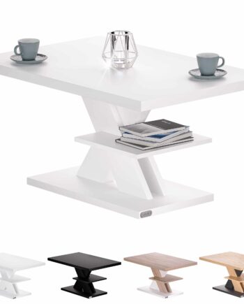 Sofabord Detroit  90x60x45cm  Hvid