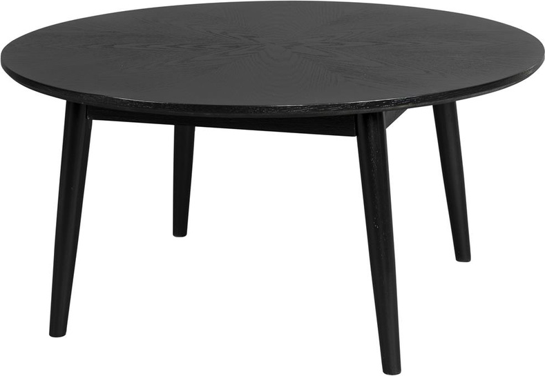 Sofabord   Kaffebord Studio White Fabio Rund Askegrå Egetræsfiner ø80   H40 Cm