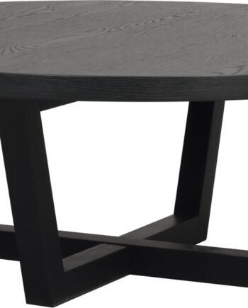 Sofabord Rowico Boxford ø110   H40 Cm Sort   Skandinavisk Loungebord