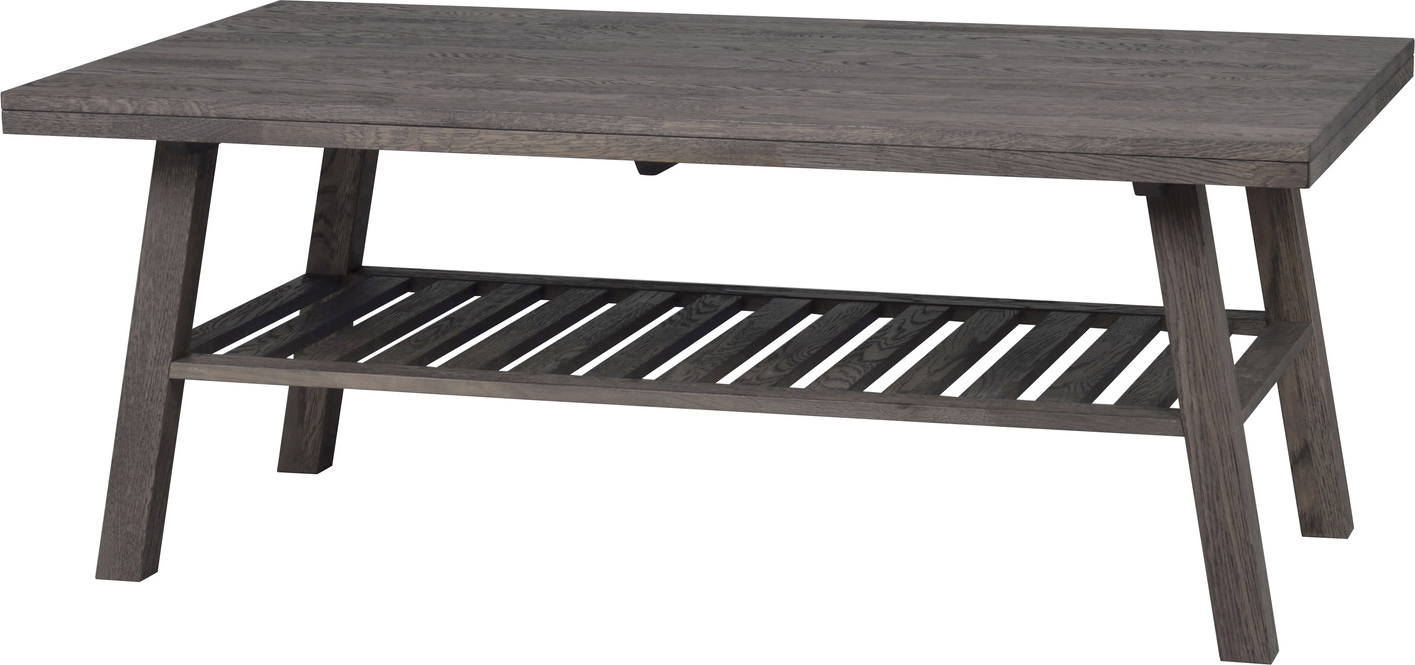Sofabord Rowico Brooklyn Lakeret Massiv Egetræ Mørkebrun 130   75 Cm Fsc-certificeret