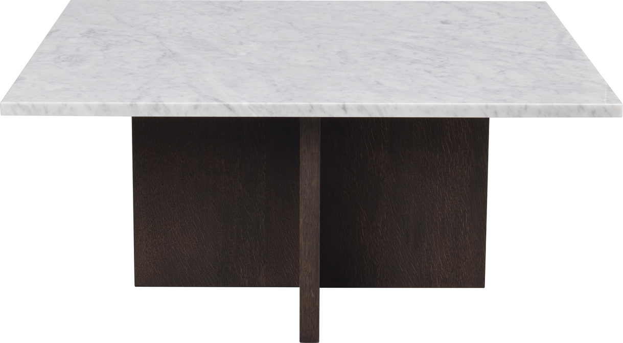 Sofabord Rowico Brooksville Firkantet Marmorbord   Hvid Carrara   Mdf  90ã 90 Cm  Fsc-mix