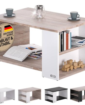 Sofabord Santa Cruz Hvid Eg 90x59x47cm