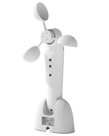 Solsensor Elektrisk Vindsensor Vejrstation Udendørs Sensor Vindmonitor 22   11     Cm Hvid