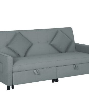 Sovesofa  Justerbar  -personers Sofa Med Sengefunktion  Sovesofa Med Udtræksseng  Hynder  Grå