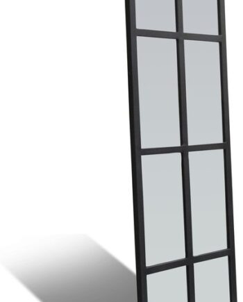 Spejl Obuzi Factoria H160ã B45 Cm Sort   Industrielt Væg- Og Gulvspejl