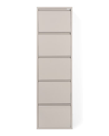 Spinder Design Billy   Skoskab       Låger Silky Taupe Stål