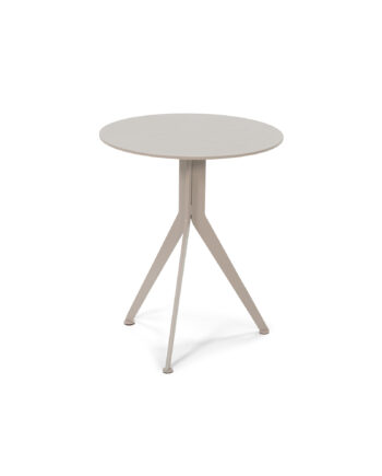 Spinder Design Daley High Sidebord  Rund Silky Taupe Stål  ø38