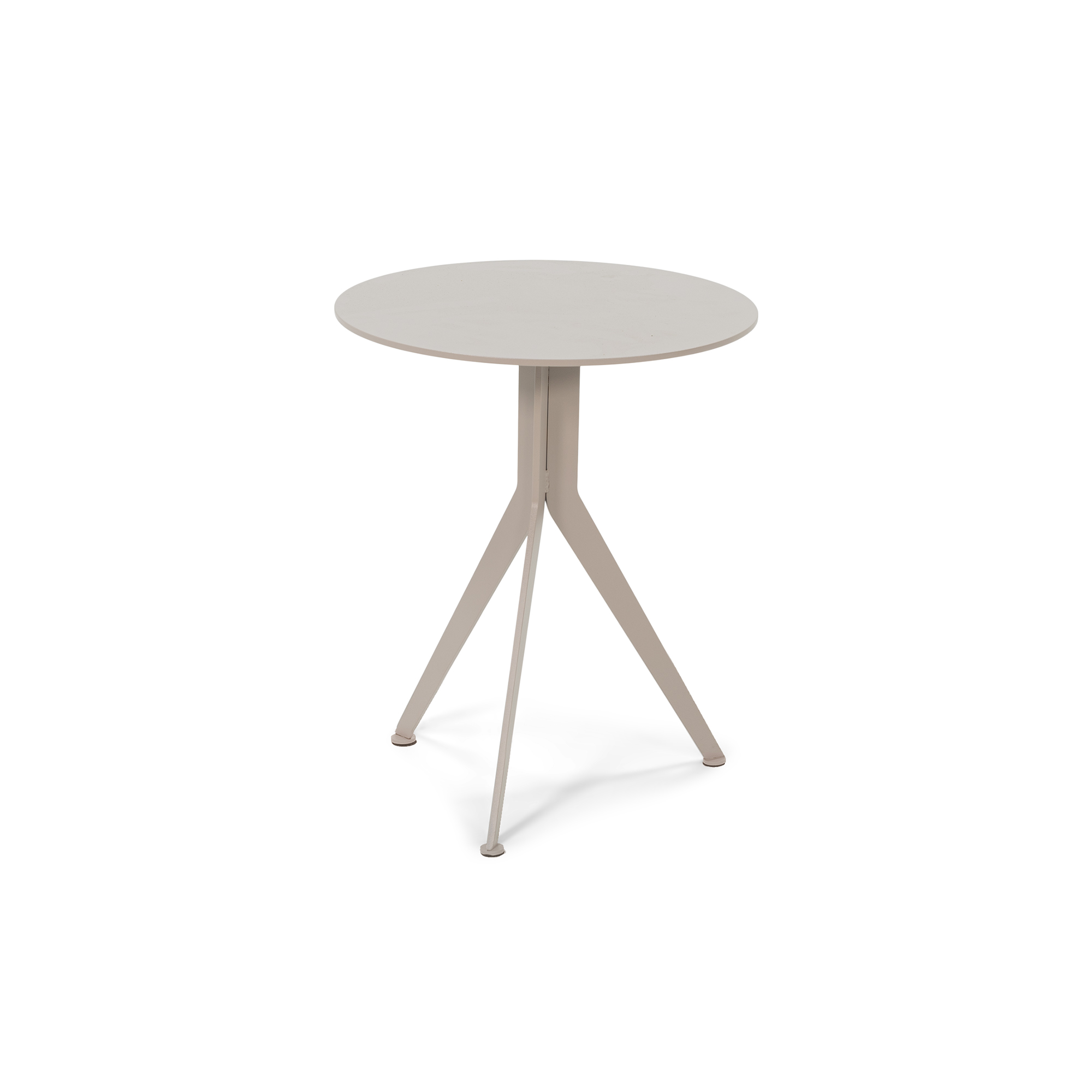 Spinder Design Daley High Sidebord  Rund Silky Taupe Stål  ø38