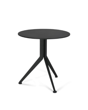 Spinder Design Daley High Sidebord  Rund Sort Stål  ø38