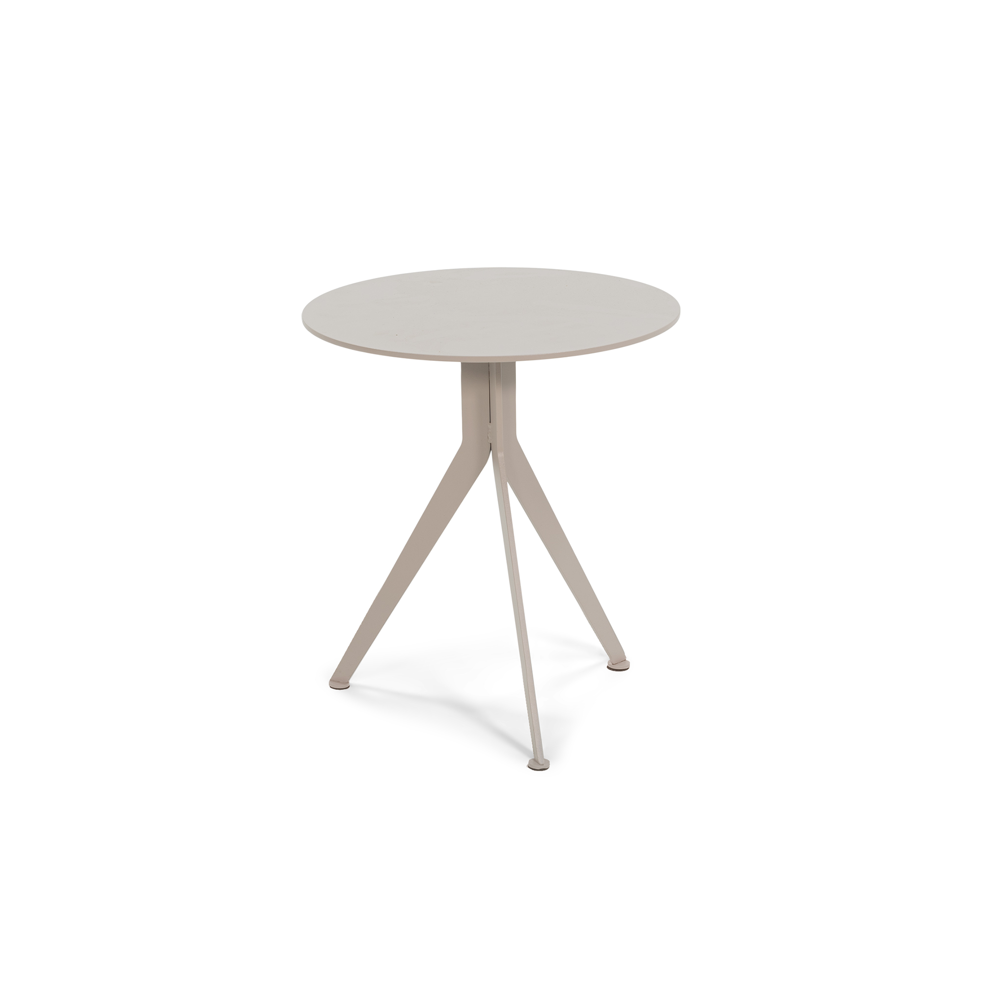 Spinder Design Daley Low Sidebord  Rund Silky Taupe Stål  ø38