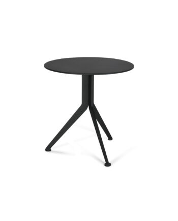 Spinder Design Daley Low Sidebord  Rund Sort Stål  ø38