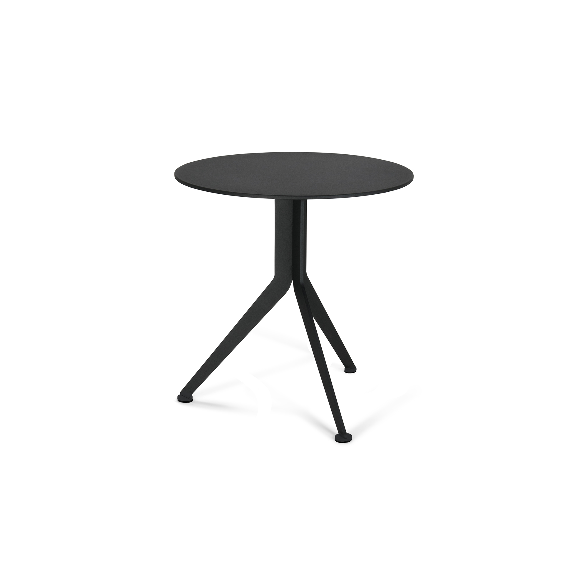 Spinder Design Daley Low Sidebord  Rund Sort Stål  ø38