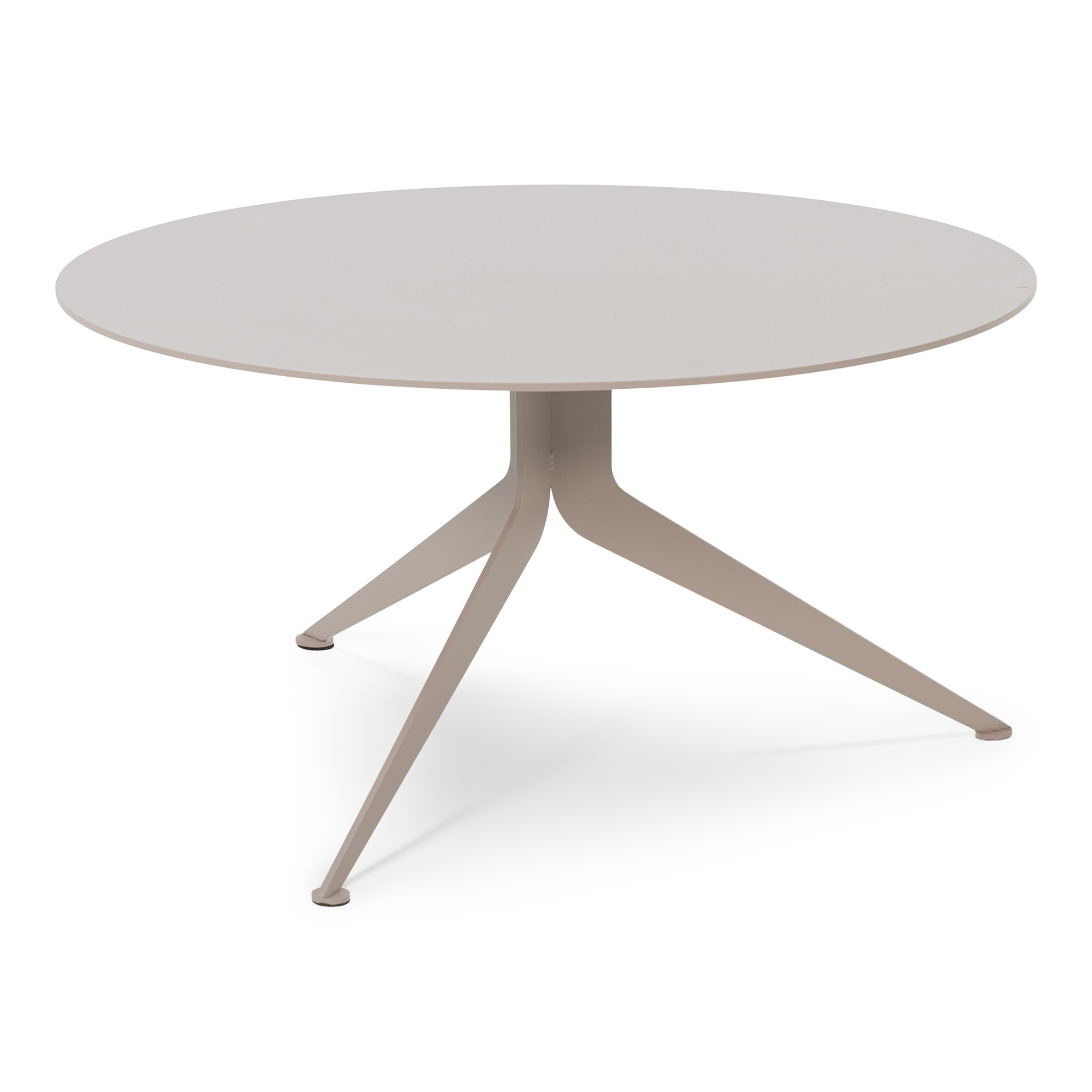 Spinder Design Daley Sofabord  Rund Silky Taupe Stål  ø78