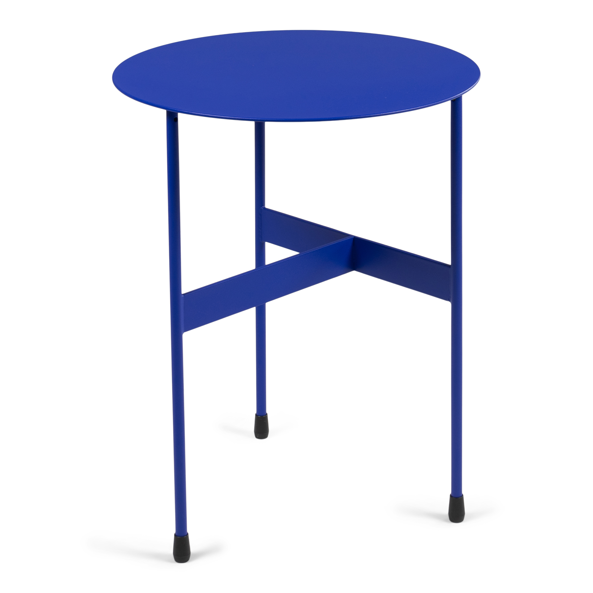 Spinder Design Mira Høj Sidebord  Rund Ultramarin Stål  ø45