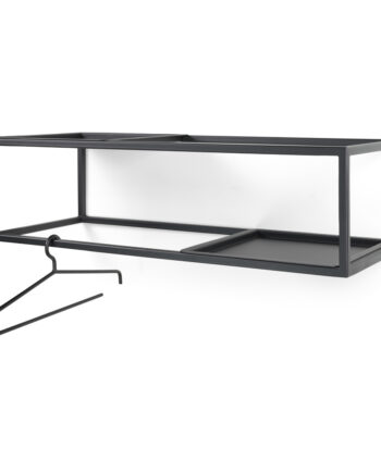 Spinder Design Rack Knagerække Sort Stål   :78